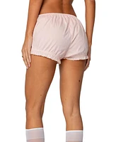 Edikted Womens Lona Bloomer Shorts