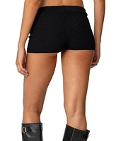 Edikted Womens Amalie Knit Shorts