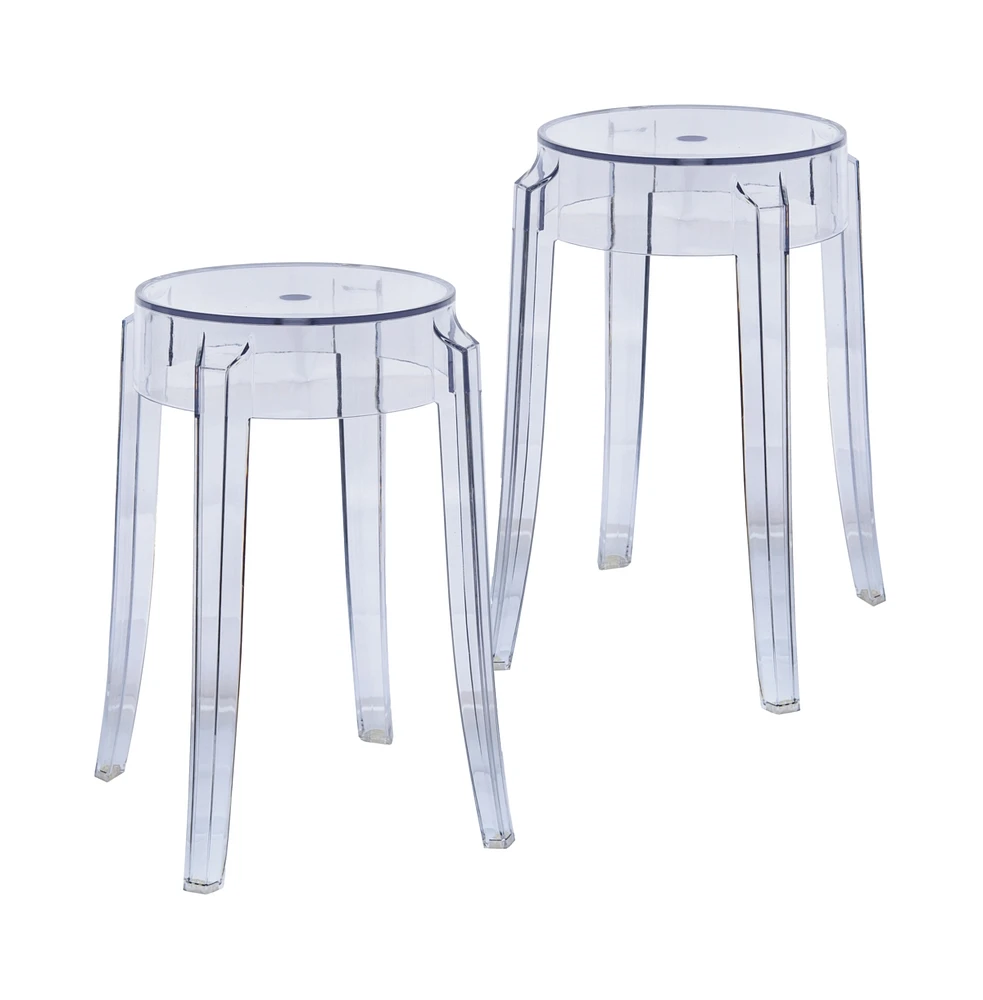 Plastic Dining Stool with Sturdy Seat