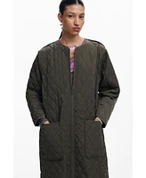 Desigual Women's Long padded coat