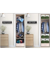 Sorbus 6 Pack 11" Two Tone Foldable Storage Cubes with Handles - Perfect for clothes, toys, books, linens, and more
