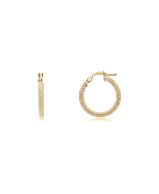 The Lovery Mini Mesh Gold Hoop Earrings 14K Yellow Gold