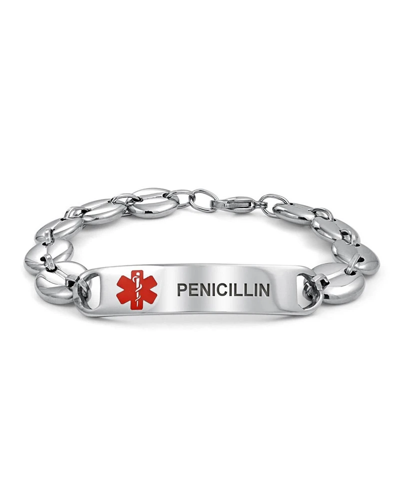 Bling Jewelry Penicillin Mariner Medical Alert Id Bracelet 8.5 Inch