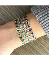 The Lovery Lapis Star Bracelet 14K Gold