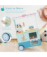 Kids Ice Cream Truck Playset with Vending Machine Fun Pretend Play Toy for Toddlers