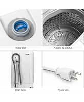 12 lbs Full-automatic Washing Machine with 10 Wash Programs
