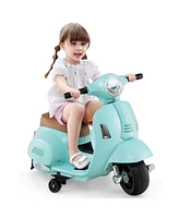 Kids Ride on Motorcycle Licensed Vespa with Led Headlight and Horn