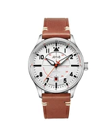 Avi-8 Men's Hawker Hurricane Kent Automatic Tan Leather Strap Watch, 43mm