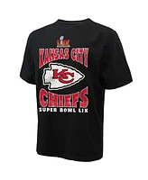 Majestic Men's Black Kansas City Chiefs Super Bowl Lix Heavyweight T-Shirt