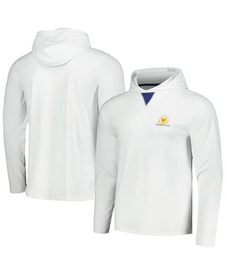 B. Draddy Men's White Presidents Cup Long Sleeve Hoodie T-Shirt