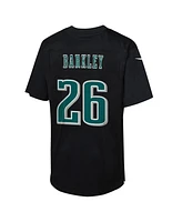 Nike Toddler Saquon Barkley Carbon Black Philadelphia Eagles Super Bowl Lix Patch Fashion Game Player Jersey