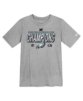 Nike Preschool Heather Gray Philadelphia Eagles 2024 Nfc Champions Locker Room Trophy Collection T-Shirt