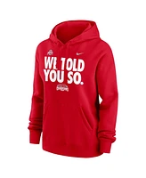 Nike Women's Scarlet Ohio State Buckeyes College Football Playoff 2024 National Champions We Told You So Pullover Hoodie