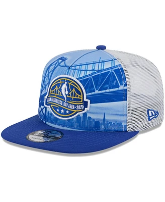 New Era Men's White/Royal 2025 Nba All-Star Game Scenic Golden Gate A-Frame 9FIFTY Snapback Hat