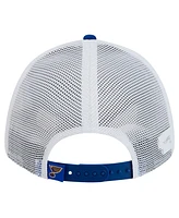 New Era Men's Blue/White St. Louis Blues Core Trucker 9SEVENTY Stretch-Snap Hat