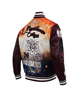 Pro Standard Men's Wine All Star x Hbcu Classic Full-Snap Satin Jacket