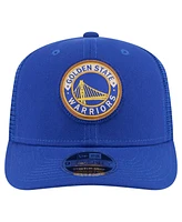 New Era Men's Blue Golden State Warriors Victory Grove Circle Patch 9SEVENTY Adjustable Hat