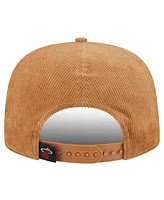 New Era Men's Tan Miami Heat Victory Grove Corduroy Sneaker Pin Golfer Adjustable Hat