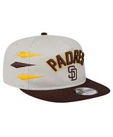 New Era Men's Cream San Diego Padres Iron Golfer Snapback Hat