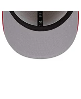 New Era Men's Cream/Red Los Angeles Angels Cooperstown Collection Team Art 9FIFTY Snapback Hat