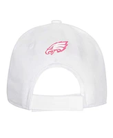 Outerstuff Big Girls Philadelphia Eagles All White Structured Adjustable Hat