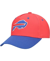 Outerstuff Big Boys and Girls Red/Royal Buffalo Bills Pro-Sport Precurved Structured Adjustable Hat