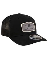 New Era Men's Black Austin Fc Labeled 9SEVENTY Trucker Stretch-Snap Adjustable Hat