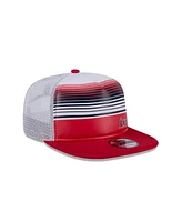 New Era Men's Red Los Angeles Angels Team Horizon 9FIFTY A-Frame Trucker Snapback Hat