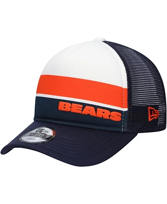 New Era Preschool Navy Chicago Bears Sport Night Color Block 9FORTY A-Frame Trucker Adjustable Hat