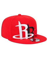 New Era Men's Red Houston Rockets Sport Night Team Shadow 9FIFTY Snapback Hat