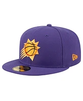 New Era Men's Purple Phoenix Suns Throwback Pennant 59FIFTY Fitted Hat