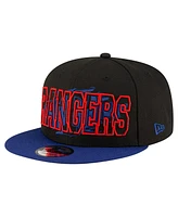 New Era Men's Black Texas Rangers Splatter 9FIFTY Snapback Hat