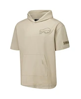 Pro Standard Men's Tan Buffalo Bills Neutrals Capsule Short Sleeve Pullover Hoodie