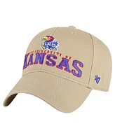 '47 Brand Men's Khaki Kansas Jayhawks Powell Mvp Adjustable Hat