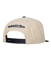 Mitchell & Ness Men's Cream Howard Bison Chainstitch Hook Logo Snapback Hat