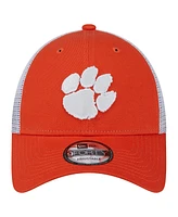 New Era Men's Orange Clemson Tigers Trucker 9FORTY Adjustable Hat