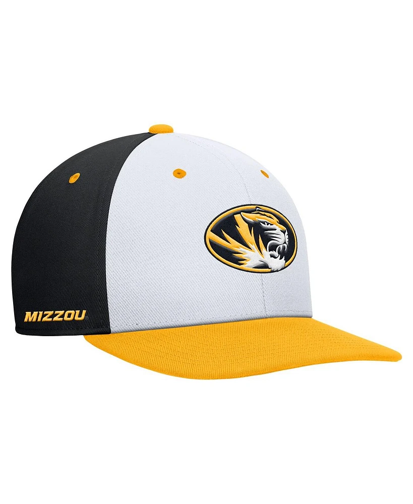 Nike Men's White/Black Missouri Tigers Pro Performance Snapback Hat