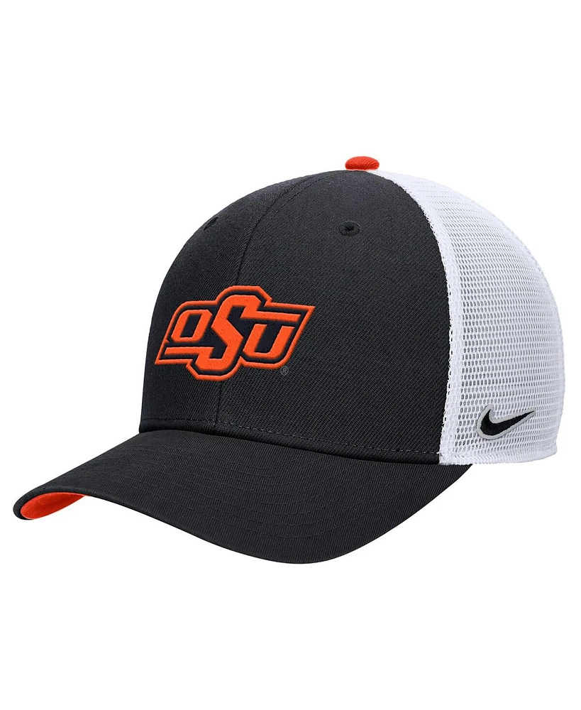 Nike Men's Black Oklahoma State Cowboys Rise Adjustable Trucker Hat