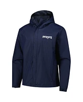 Dunbrooke Men's Navy New England Patriots Tropic Waterproof Packable Full-Zip Hoodie Jacket