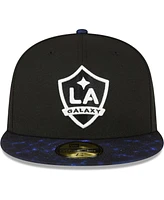 New Era Men's Black La Galaxy 59FIFTY Fitted Hat