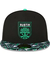 New Era Men's Black Austin Fc Element Tech Pack 59FIFTY Fitted Hat