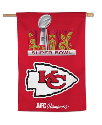 Wincraft Kansas City Chiefs 2024 Afc Champions 28" x 40" Single-Sided Vertical Banner