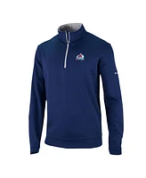 Columbia Men's Navy Colorado Avalanche Wickham Hills Omni-Wick Quarter-Zip Jacket