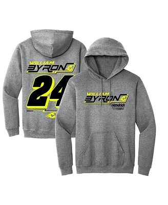 Hendrick Motorsports Team Collection Men's Heather Gray William Byron Extreme Pullover Hoodie