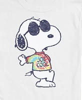Airwaves Men's Peanuts Joe Cool Tie Dye Short Sleeve T-Shirt