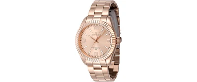 Invicta Women's 47477 Specialty Quartz 3 Hand Rose Gold Dial Watch