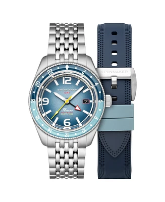 Spinnaker Men's Fleuss Gmt Automatic Solid Stainless Steel Bracelet Watch