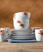 Tabletops Unlimited Lily 16-Pc. Dinnerware Set, Service for 4