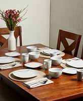 Tabletops Unlimited Alec 16 Pc. Ash White Dinnerware Set, Service for 4