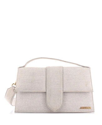 Pre-Owned Jacquemus Le Bambinou Flap Bag Linen